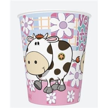 Kubek jednorazowy daisy papier 250ml Pol-mak (01)