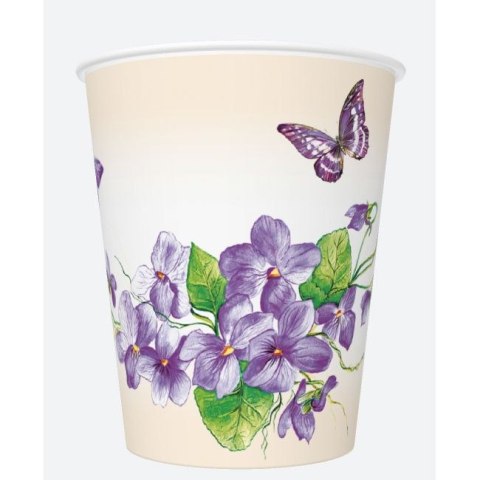 Kubek jednorazowy daisy papier 250ml Pol-mak (01)