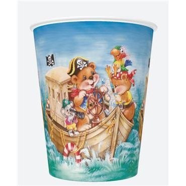 Kubek jednorazowy daisy papier 250ml Pol-mak (01)