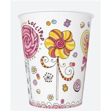 Kubek jednorazowy daisy papier 250ml Pol-mak (01)