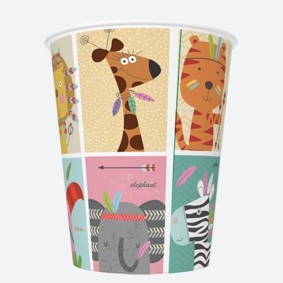 Kubek jednorazowy daisy papier 250ml Pol-mak (01)