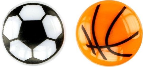 Magnes okrągły piłki mix śr. 29mm Titanum (T-025049) 10 sztuk