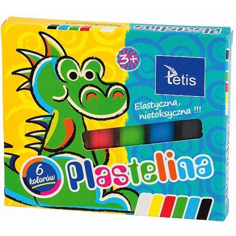 Plastelina 6 kol. mix 15g Tetis (KP001-A)