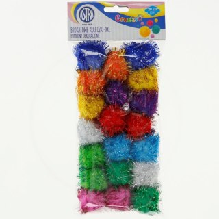 Pompony BROKATOWE mix 20 szt Astra Creativo