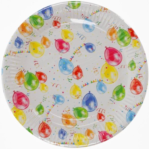 Talerz jednorazowy papier śr. 22mm 8 szt Pol-mak