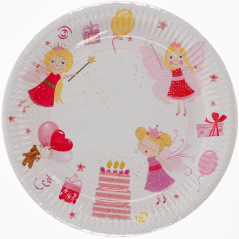 Talerz jednorazowy papier śr. 22mm 8 szt Pol-mak