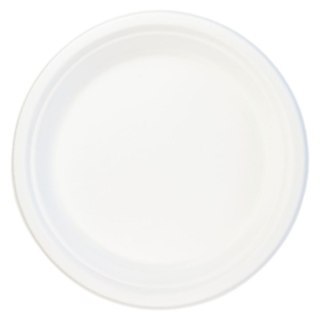 Talerz jednorazowy trzcina cukrowa 23 cm papier śr. 230mm 6 szt Arpex (KG8006)