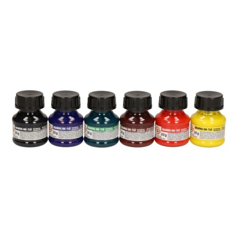 Tusz kreślarski MIX KOLORÓW kolor: mix 20ml Koh-I-Noor