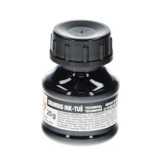 Tusz kreślarski kolor: czarny 20ml Koh-I-Noor (141722)