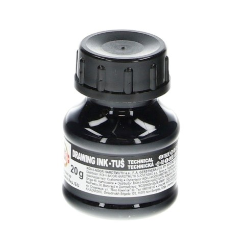 Tusz kreślarski kolor: czarny 20ml Koh-I-Noor (141722)