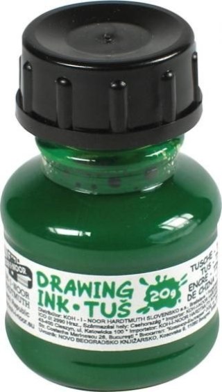 Tusz kreślarski kolor: zielony 20ml Koh-I-Noor
