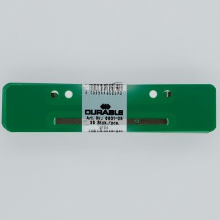 Wąsy do skoroszytów plastik kolor: zielony 25 szt Durable