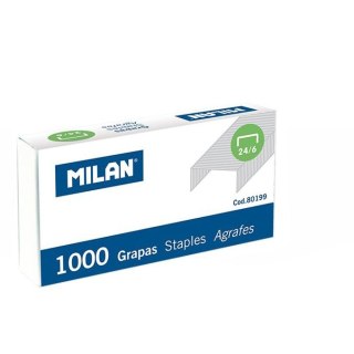 Zszywki 24/6 1000 szt Milan (80199)