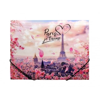 Teczka plastikowa na gumkę TAKE ME TO PARIS A4 mix Panta Plast (0410-0064-56)