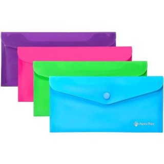 Teczka plastikowa na zatrzask DL różowa Panta Plast (0410-0087-13)