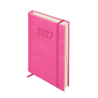 Kalendarz książkowy (terminarz) 2027 COLORFIX dzienny A5 Antra (amarantowy)