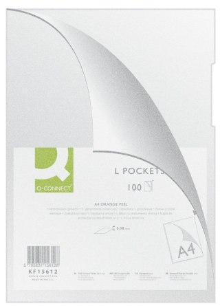 Ofertówka A4 kolor: przezroczysty typu L 80 mic. Q-Connect (KF15612)