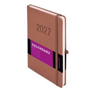 Kalendarz książkowy (terminarz) 2027 MEMOFIX dzienny B5 Antra (MOCHA MAUSSE)