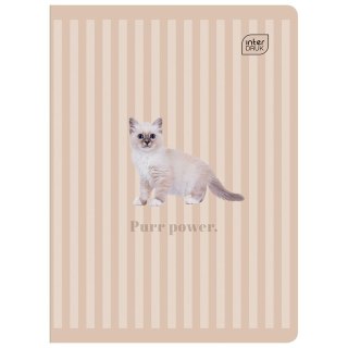Zeszyt A5 PUPPY SIGN 60k. 70g krata Interdruk (ZE60#PS)