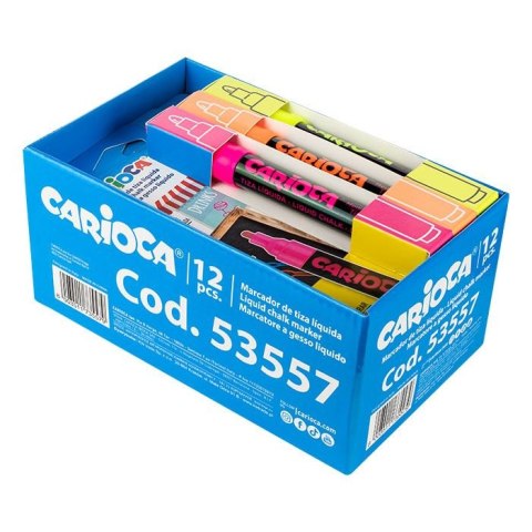 Marker kredowy 53557 display 6 kol. x 2 Carioca (160-2563)