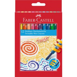 Kredki świecowe wykręcane 12 kol. Faber Castell (120003 FC)