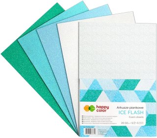 Arkusz piankowy kolor: mix 5 ark. [mm:] 20x30 Happy Color (HA 7134 2030-ICE)