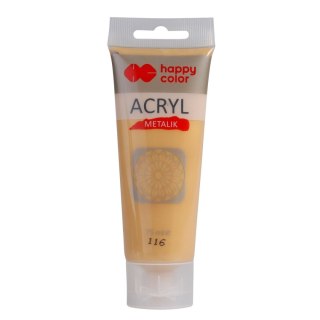 Farba akrylowa delikatne złoto metalik kolor: złoty 75ml Happy Color (HA 7370 0075-116)