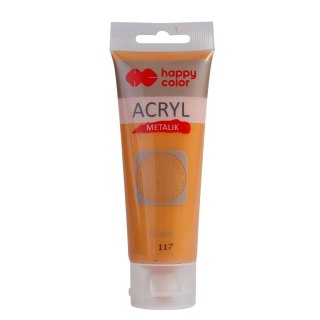 Farba akrylowa florenckie złoto metalik kolor: miedziany 75ml Happy Color (HA 7370 0075-117)