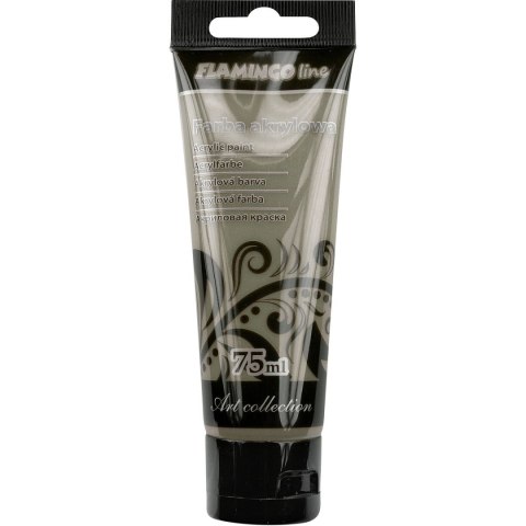 Farba akrylowa kolor: szary 75ml Flamingo Line (097)