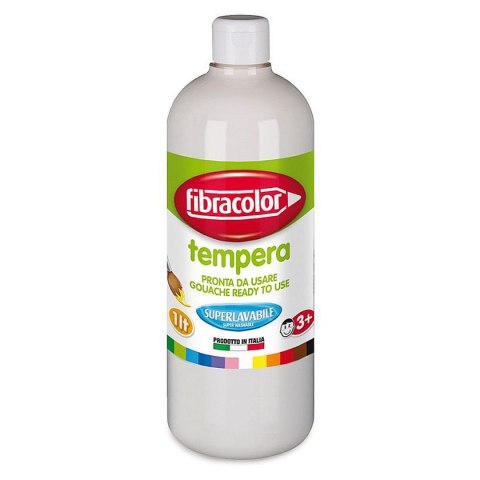 Farba tempera 1L Gluten Free kolor: biały 1000ml Fibracolor