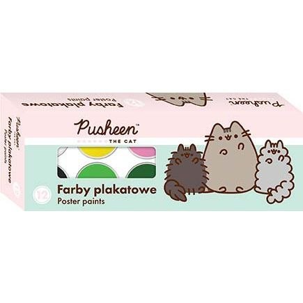 Farby plakatowe Pusheen 12k 20ml kolor: mix 20ml 12 kolor. St.Right (5903235658006)