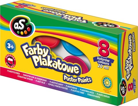 Farby plakatowe kolor: mix 20ml 8 kolor. As (83412900)