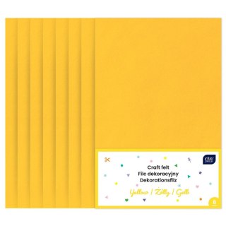Filc kolor: żółty 8 ark. Interdruk (IFILDEKŻÓŁ)