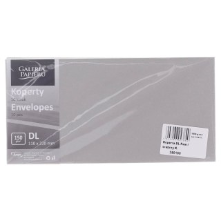 Koperta DL pearl k 150 srebrna [mm:] 110x220 Galeria Papieru (280166) 10 sztuk