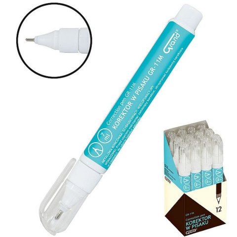 Korektor w długopisie (piórze) 7ml Grand (GR-11M)