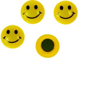 Magnes okrągłe 20 mm żółty [mm:] 20 Titanum (T-25029) 8 sztuk