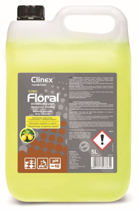 Płyn do podłóg Floral Ocean 5000ml Clinex (77-894)