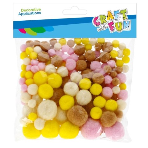 Pompony mix 140 szt Craft With Fun (531817)