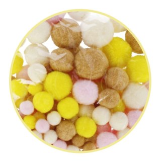 Pompony mix 140 szt Craft With Fun (531817)