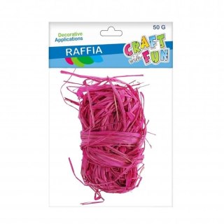 Rafia różowa 50g Craft with Fun (471476)
