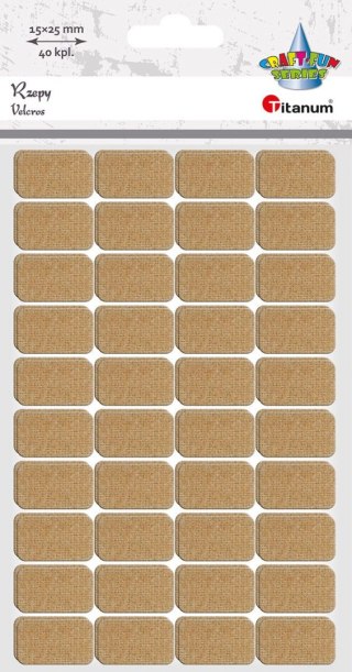 Rzepy Craft-Fun Series samoprzylepne 40 szt Titanum