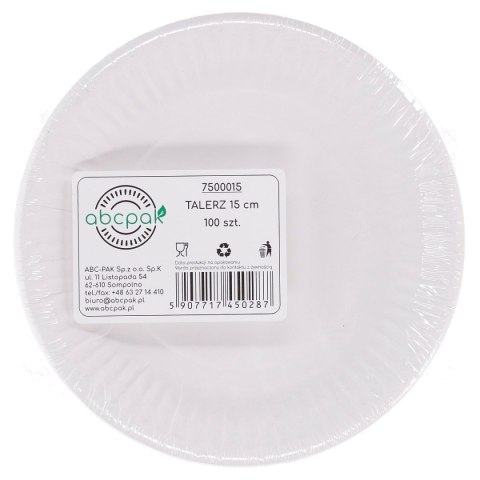 Talerz jednorazowy tektura śr. 1500mm 100 szt (nd)