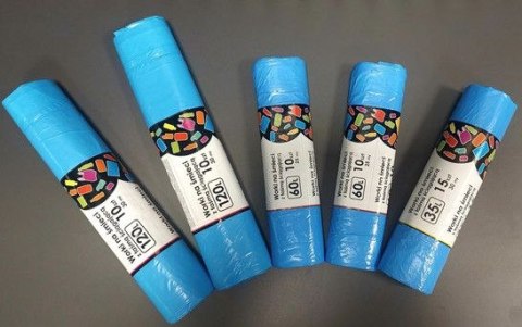 Worki na śmieci niebieska interleave kolor: niebieski 35L 15 szt Fastec