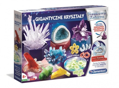 Zestaw kreatywny dla dzieci Naukowa Zabawa Gigantyczne kryształy Clementoni (50106)