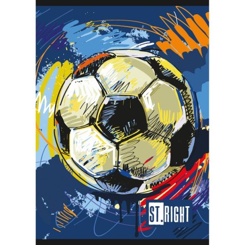 Zeszyt A5 FOOTBALL ENERGY 32k. 70g linia podwójna kolorowa Unipap