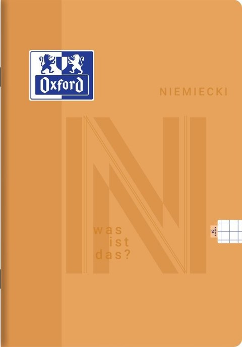 Zeszyt tematyczny A5 niemiecki 60k. 90g krata Oxford (400175633)