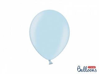Balon gumowy Metallic Baby Blue 1op/100sztuk metalizowany 100 szt niebieski 270mm Strong Baloons (SB12M-011)