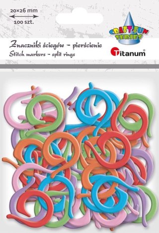 Dodatek Craft-Fun Series Szydełkowanie pierścienie liczące oczka Titanum (26CR0101-2)