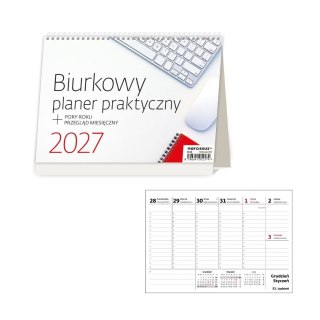 Kalendarz biurkowy tygodniowy planer praktyczny Sztuka Rodzinna (S508-27)