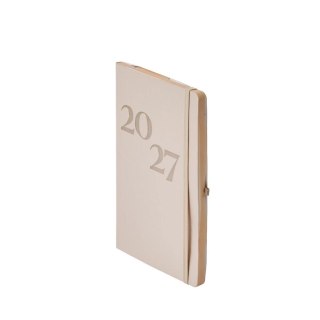 Kalendarz książkowy (terminarz) 2027 Kolekcja limitowana tygodniowy, golden A5 210mm x 145mm Antra (KAT01011)